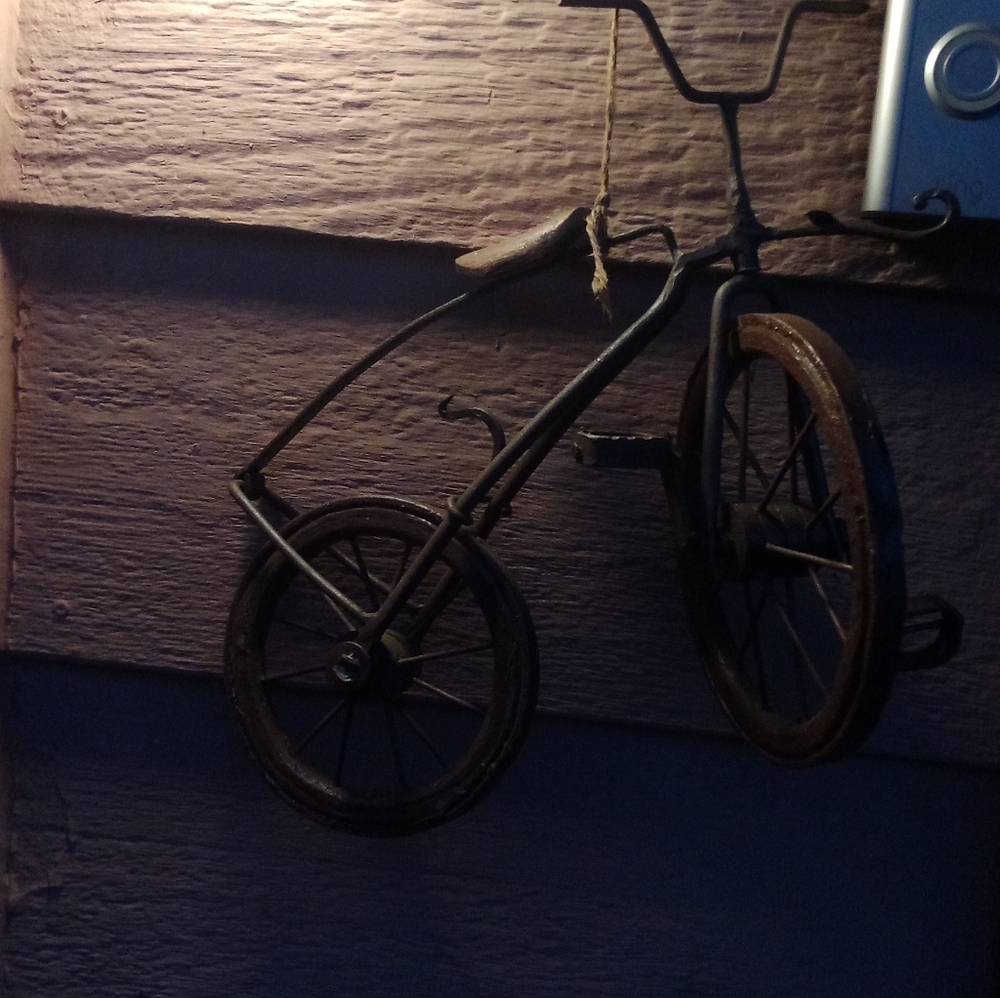 Rare beautiful art vintage Italian tricycle for decor